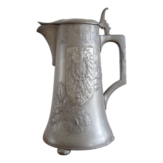Pewter Ceremonial Jug with Berlin Coat of Arms from Kayser, 1900s For Sale