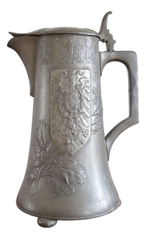 Pewter Ceremonial Jug with Berlin Coat of Arms from Kayser, 1900s