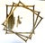 Mid-Century Modern 70’s MCM Italian Brass Glass End Table For Sale - Image 3 of 5
