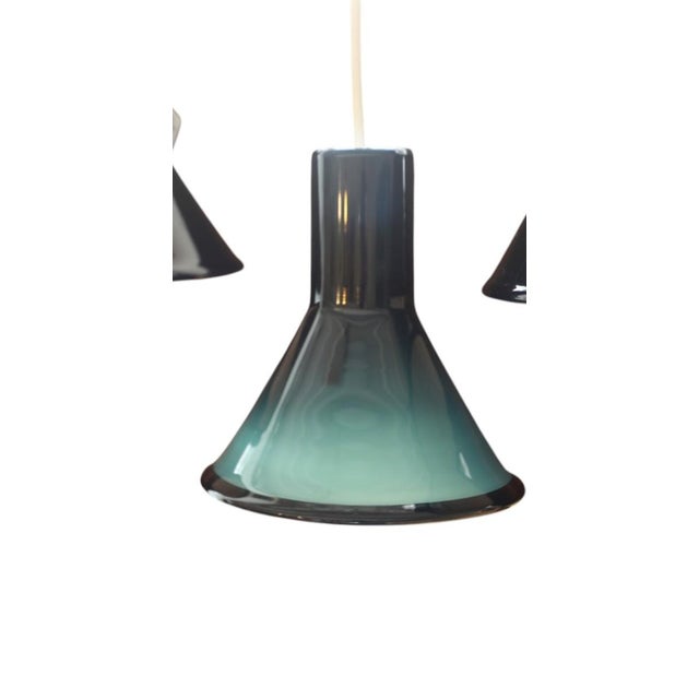 1970s P&T Blue Pendant Light by Michael Bang for Holmegaard, 1960s For Sale - Image 5 of 11