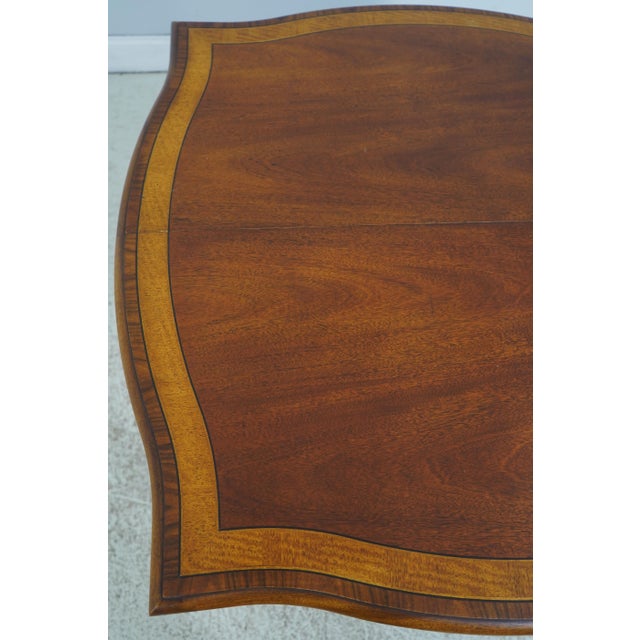 Brown Henredon Chippendale Mahogany Dining Room Breakfast Table For Sale - Image 8 of 18