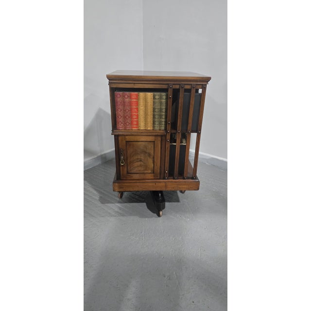 Mahogany Revolving Bookcase from Maples, 1880s For Sale - Image 6 of 14