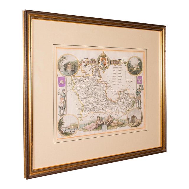 1850's Antique Berkshire Map For Sale