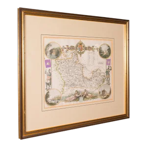 1850's Antique Berkshire Map