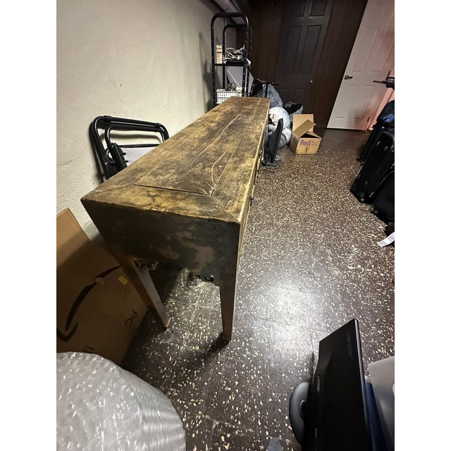 Middle Qing Dynasty Locust Wood Console Table, China via Golden Triangle Chicago For Sale - Image 4 of 8
