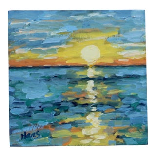 Coastal Sunsets — Seascape, Sunset (Original Oil Painting) For Sale