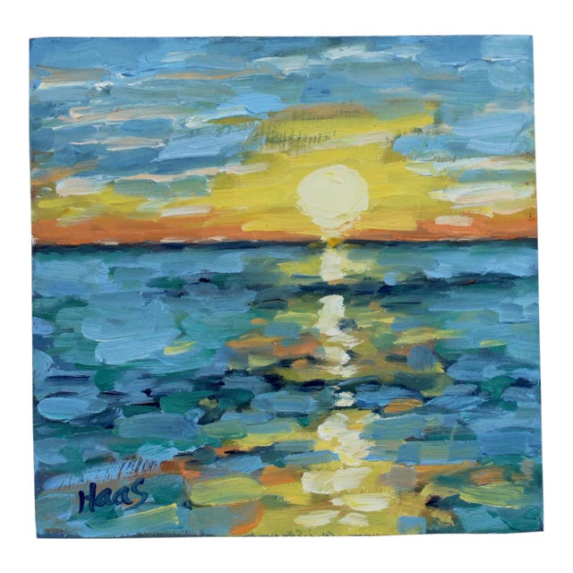 Coastal Sunsets — Seascape, Sunset (Original Oil Painting) For Sale