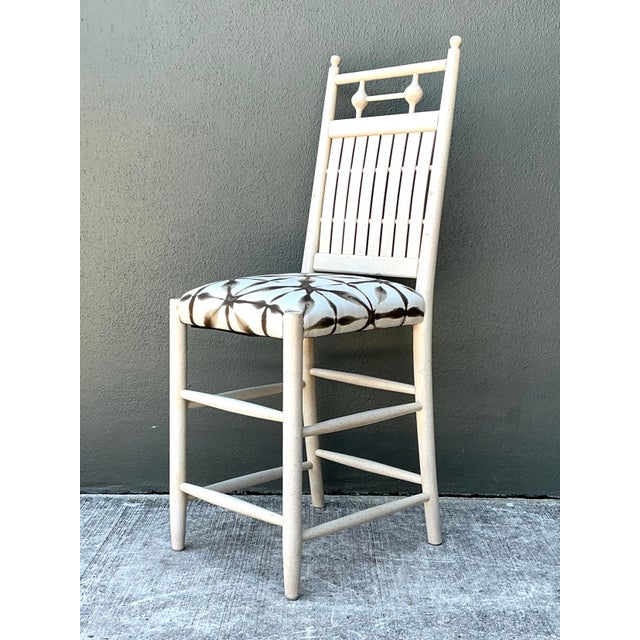 Vintage Slat Counter Stools For Sale - Image 9 of 12