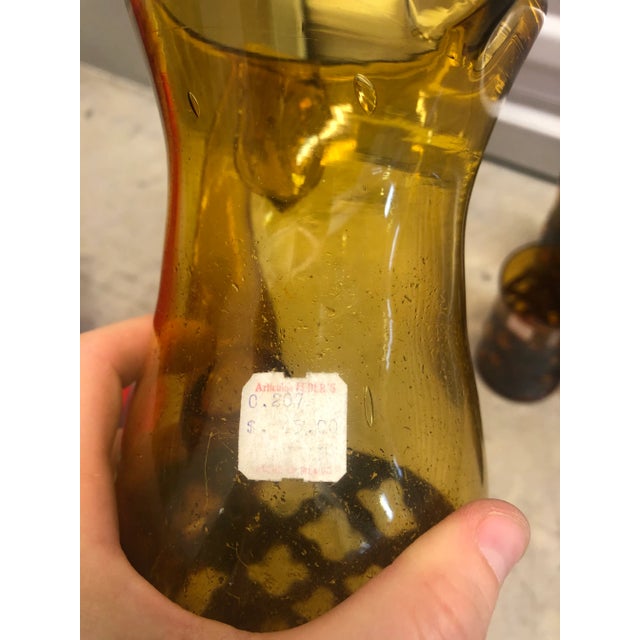 1960s Mid-Century Modern Felipe Derflingher Caged Pitcher and Glasses - Set of 7 For Sale - Image 5 of 11