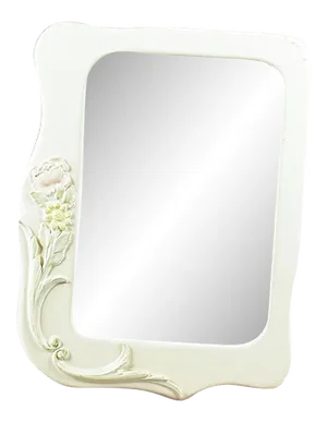 White Ceramic Frame with Relief Decorations, 1990s