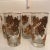 Set Of 6 Golden Leaf Cocktail Glasses. Gold is 22kt