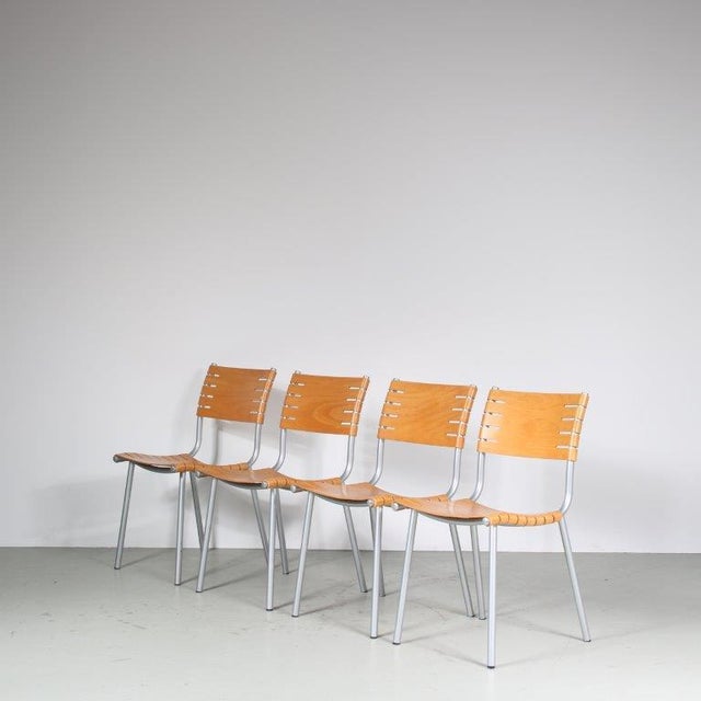 Vintage Dining Chairs by Ruud Jan Kokke for Harvink, 1980s, Set of 4 For Sale - Image 15 of 15