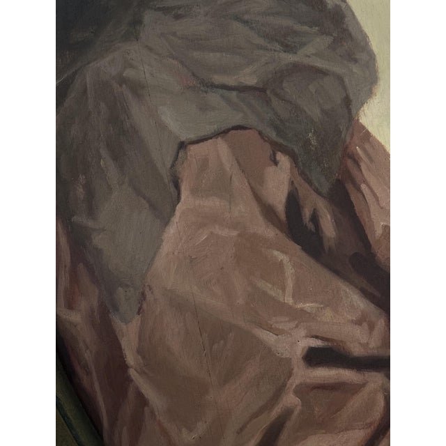 Mincato Giuseppe, Madonna with Sleeping Child, 1920s, Oil on Canvas, Framed For Sale - Image 3 of 7