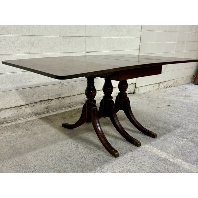 Vintage Duncan Phyfe Style Mahogany Drop Leaf Dining Table W/ Jefferson ...