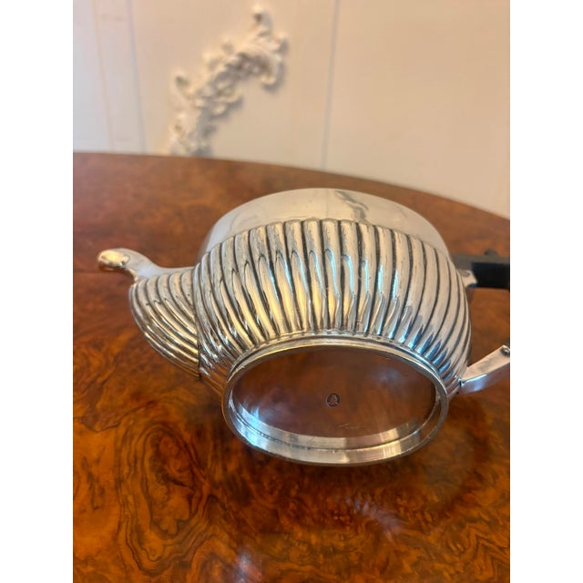 Antique Edwardian Silver Plated Tea and Coffee Set, 1900, Set of 4 For Sale - Image 10 of 18