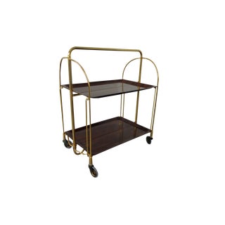 Vintage Rosewood Tea Cart from Gerlinol, 1970s For Sale