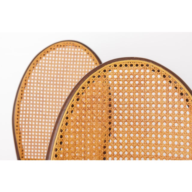 Wood Vintage Bentwood Dining Chairs with Viennese Cane from Thonet, 1960s, Set of 2 For Sale - Image 7 of 12