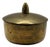 Vintage Solid Brass Lidded Trinket Box Made in India For Sale