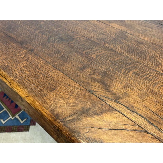 Oak Monastery Table, Early 20th Century For Sale - Image 11 of 17