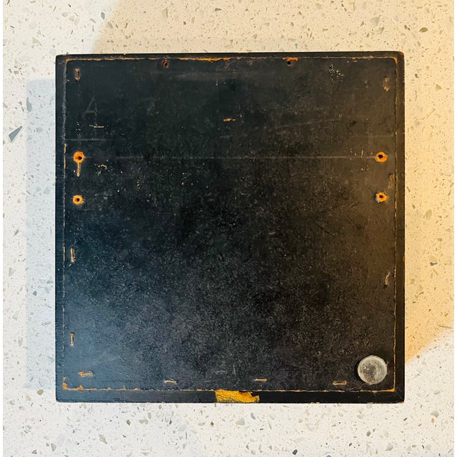 Vintage Wall Plaque Raised Cameo Black and Gold Frame For Sale In Austin - Image 6 of 7
