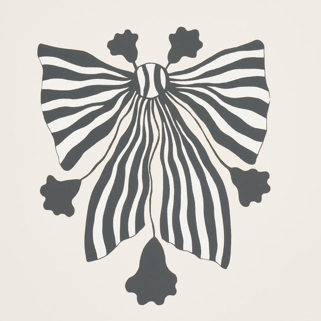 Contemporary SAMPLE - Schumacher x Marian Mcevoy Bow-Wow-Wow Wallpaper In Cream For Sale - Image 3 of 4