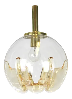 Murano Ball Pendant Light by Doria, Germany, 1970s
