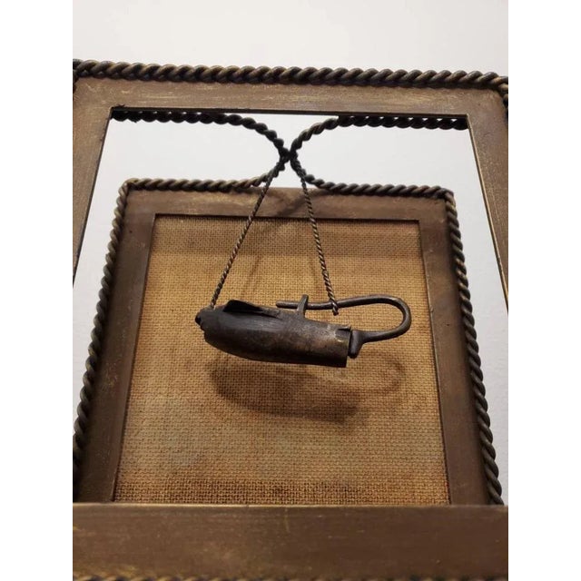 Metal Vintage John-Richard Collection Wall Hanging Sculpture Box For Sale - Image 7 of 11