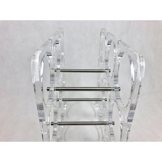 Plastic Postmodern Acrylic Wine Rack, 1990s For Sale - Image 7 of 14