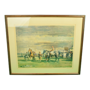 Sir Alfred Munnings After the Race C1951 Colour Lithography Printed by Frost & Reed London