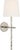 Suzanne Kasler for Visual Comfort Signature Collette 23" Tail Sconce in Polished Nickel with Linen Shade For Sale