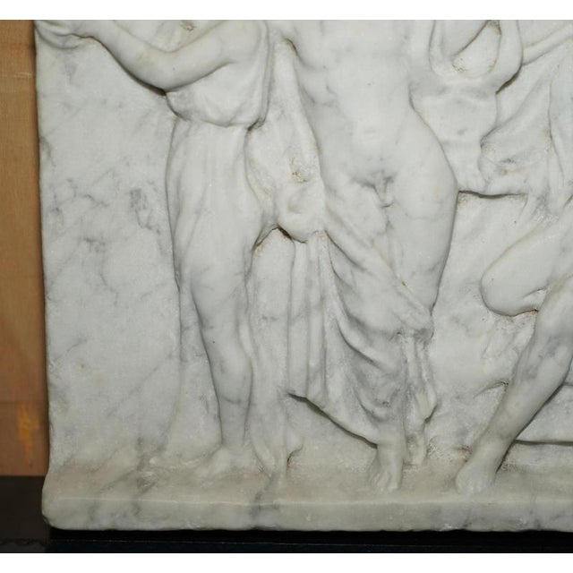 Antique Roman Style Marble with the Courtesans after Alcibiades For Sale - Image 3 of 11