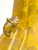 Vintage Sunflower Yellow Japanese Ceramic Lamp For Sale - Image 11 of 12