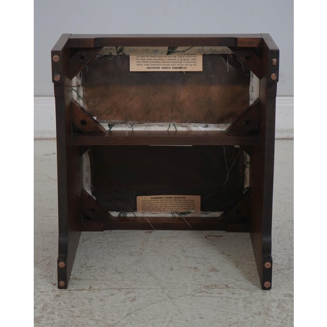 Henkel Harris Walnut Upholstered Tread Bed Steps For Sale - Image 14 of 15