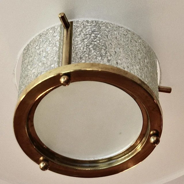 Gold Art Deco Lantern Hanging Lamp, 1930s For Sale - Image 8 of 11