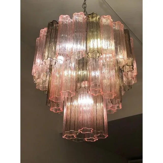 Contemporary Italian Murano Style Glass Sputnik Chandeliers - a Pair For Sale - Image 10 of 12