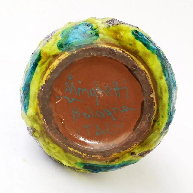 Ceramic Vase by Angelo Minghetti, 1960s For Sale - Image 7 of 8
