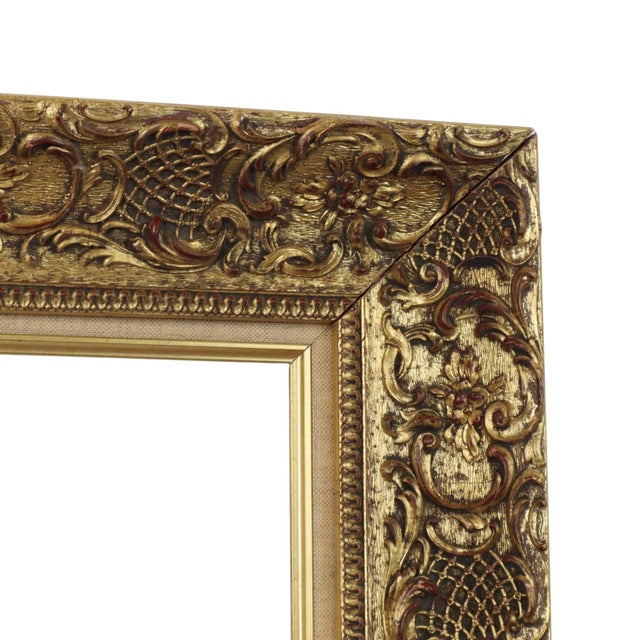 Vintage Frame with Rococo Style Floral Motifs For Sale - Image 12 of 17