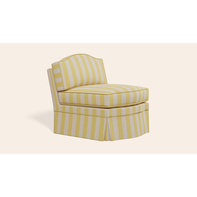 Contemporary Citron Felix Slipper Chair by Ceraudo For Sale - Image 3 of 6