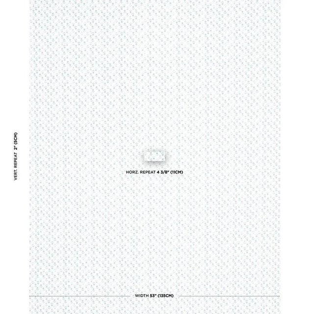 Inspired by traditional indigo resist-dye techniques, this hand-screened, pigment-printed floral is delicately diminutive...