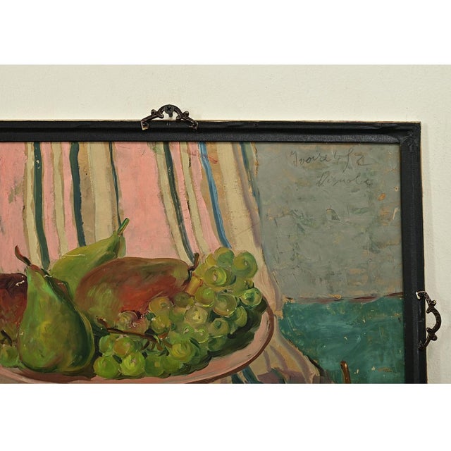 Modern French Vintage Reversible Still Life Painting For Sale - Image 3 of 12