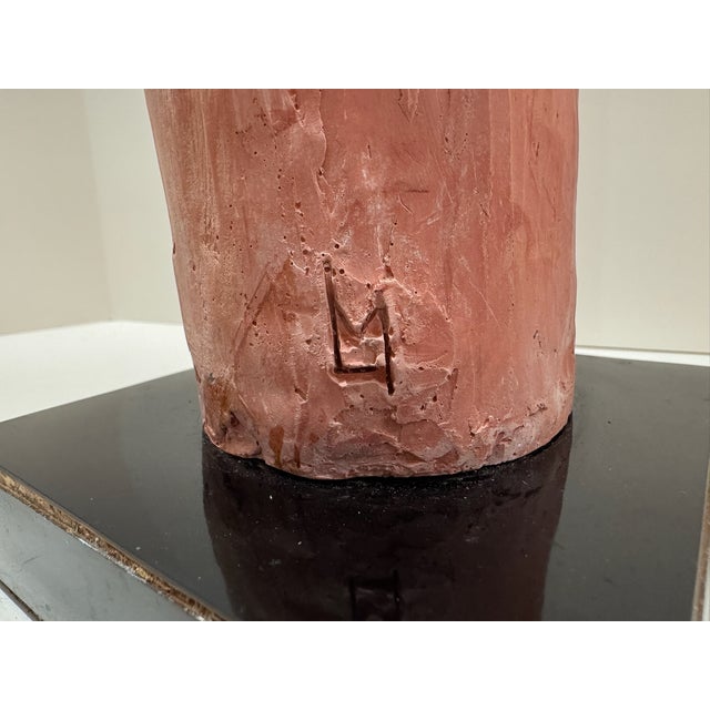 1960s Larry Mohr Terracotta Woman Figurative Sculpture Signed From Artist Estate For Sale - Image 4 of 5