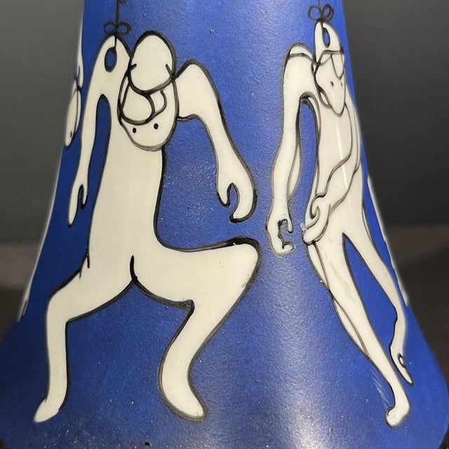 Spanish Porcelain Anis Bottle from So Re Da, 1950s For Sale - Image 4 of 14