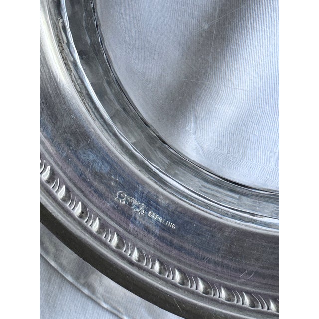1930s Sheffield American Sterling Silver and Crystal Bowl For Sale - Image 9 of 13