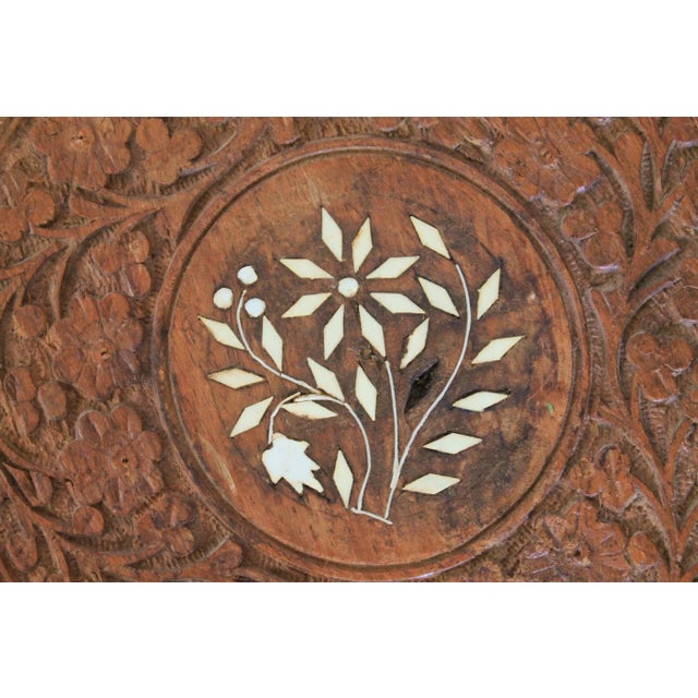 Vintage Hand Carved Wood Plate For Sale In Milwaukee - Image 6 of 8