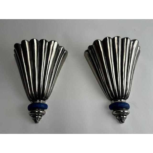 Art Deco Wall Lights from CS Arte, Florence, Italy, 1970s, Set of 3 For Sale - Image 4 of 11