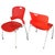 Red Caper Stacking Chairs by Jeff Weber for Herman Miller - a Pair For Sale - Image 9 of 9