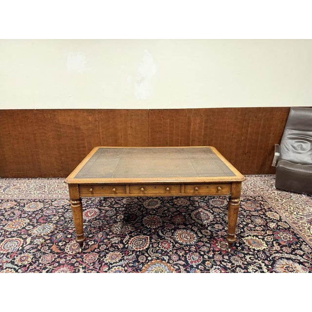 English Writing Desk in Oak For Sale - Image 4 of 18