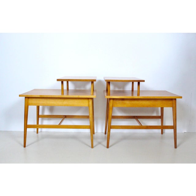Paul McCobb Planner Group Birch Step End Tables, 1960's - A Pair For Sale - Image 12 of 13