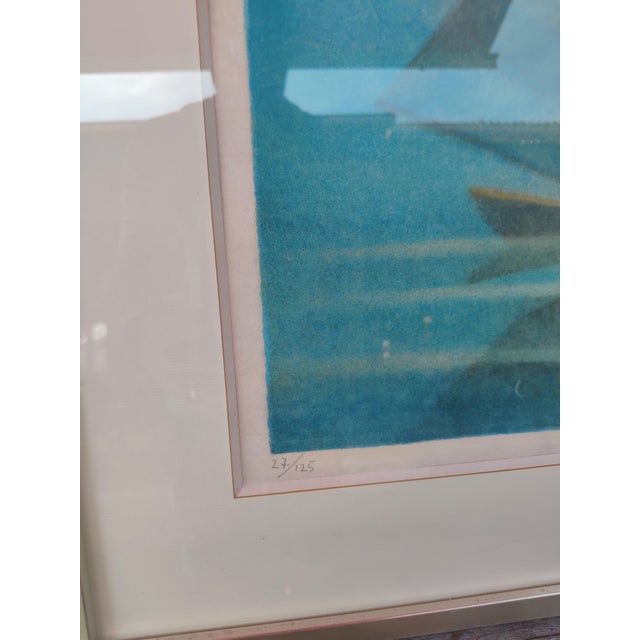Modern Louis Toffoli, Landscape Composition, 27/125, 1970s, Lithograph For Sale - Image 3 of 8