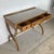 Traditional Vintage Regency Style Console Table, Writing Desk or Vanity With Curule Base For Sale - Image 3 of 12